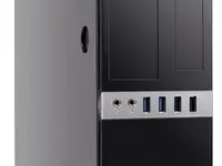 Корпус microatx foxline fl-203 300 вт чёрный fl-203-tfx300s