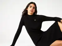 Женское длинное платье-свитер lacoste l!ve