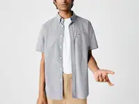 Мужская клетчатая рубашка lacoste  regular fit