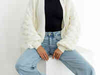 Светлый oversize-кардиган