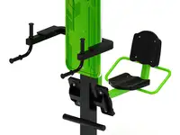 Жим ногами+брусья (зеленый) - уличный тренажер - ст 023-12