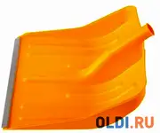 Лопата снеговая желтая, 400 х 420 мм, без черенка, пласт., алюм.