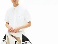 Мужская льняная рубашка lacoste regular fit