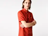 Мужская льняная рубашка lacoste regular fit