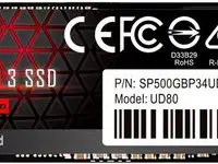 Твердотельный диск 250gb silicon power ud80, m.2 2280, pci-e 3x4, [r/w