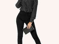 Брюки зауженного кроя