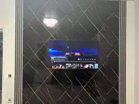 Установка гибкого мрамора, бамбуковых панелей, шпон панелей и мдф панелей  Тв зон Прихожих  Кухонных фартуков Проработка, фотография 4