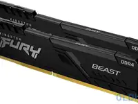 Оперативная память для компьютера kingston fury beast black dimm 32gb ddr4