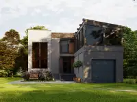 Эскизный проект, 3D Визуализация, Фасад, благоустройство, фотография 4