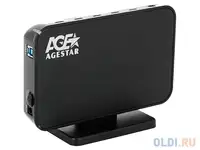 Мобил рек agestar 3ub3a8-6g (black), usb3.0 to 3,5"hdd sata алюминий