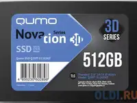Qumo ssd 512gb novation tlc 3d (q3dt-512gskf) {2,5" r/w 550/500 mb/s