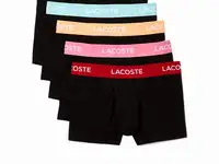 Однотонное мужское нижнее бельё lacoste (5шт.)