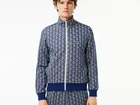 Мужская жаккардовая толстовка lacoste с монограммой paris