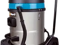 Промышленный пылесос bort bss-2260-twin сухая влажная уборка синий серый