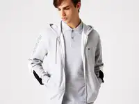 Мужская флисовая толстовка lacoste на молни