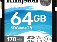 Карта памяти sd xc 64gb kingston sdg3/64gb