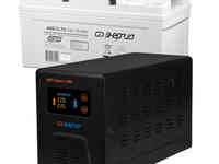 Комплект ибп инвертор энергия гарант 1000 + аккумулятор 75 ач