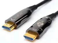 Кабель hdmi 30 м (high speed, metal gold,  optical) 8k