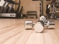 Спортивный коммерческий линолеум. Линолеум для тренажерных и спортивных помещений, линолеум для спортзалов интерьерный, фотография 5