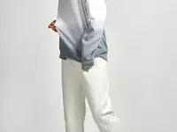 Джинсы-бананы с завышенной талией vassa&co