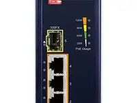 Ip30 4-port/tp + 1-port fiber(sfp) poe industrial fast ethernet switch (-40