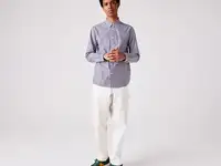 Мужская рубашка lacoste regular fit в полоску