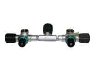 Манифолд 171 мм (10-12л) с изолятором радиальный в комплекте с вентилями 230bar o2 очищенный bts