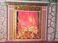 Художественная раскраска и роспись стен. Фальш : окно , камин., фотография 12