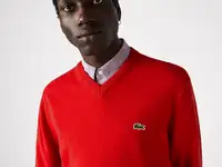 Шерстяной мужской свитер lacoste