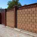 Строительство забора из блока и кирпича, фотография 5