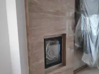 Изготовление топка камина и облицовка, дизайн, монтаж из мрамора, гранита, травертина и оникса. 20 лет опыта., фотография 2