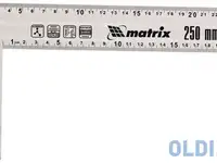 Угольник matrix 32471 25 см алюминий