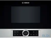Встраиваемая микроволновая печь bosch bel634gs1 900 вт серебристый