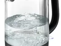 Чайник электрический kitfort кт-6156 2200 вт чёрный 1.5 л пластик/стекло