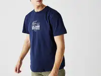 Мужская футболка lacoste с круглым вырезом