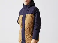 Мужская стеганая парка lacoste с капюшоном