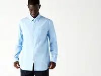 Мужская рубашка lacoste regular fit из хлопкового поплина