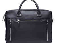 Кожаная деловая сумка для ноутбука Barossa Black