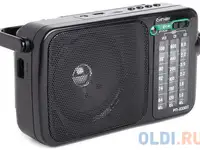 Радиоприемник портативный сигнал рп-233bt черный usb microsd