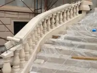 Продам каменные перила, тумбы, балюстрады на заказ. Мрамор, гранит, оникс, фотография 2