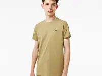 Мужская хлопковая футболка lacoste с круглым вырезом