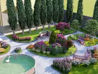 Эскизный проект, 3D Визуализация, Фасад, благоустройство, фотография 5