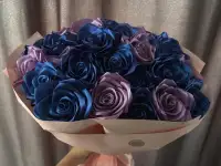 Букеты атласных цветов, фотография 3