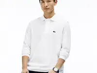 Мужское поло lacoste l.12.21 classic fit с длинным рукавом