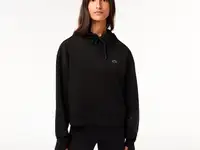Женская толстовка lacoste loose fit с капюшоном