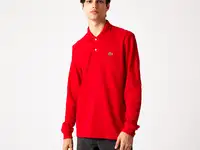 Мужское поло lacoste из органического хлопка