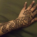 Временное тату хной и блеск-тату, фотография 2