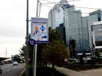 Лайтбокс на фонарный столб освещения или придорожную опору Алматы, фотография 2