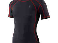 Термобелье майка сивера годобль с короткими рукавами мужская т.серая