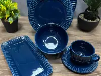 Синий столовый сервиз Vassila, фотография 3
